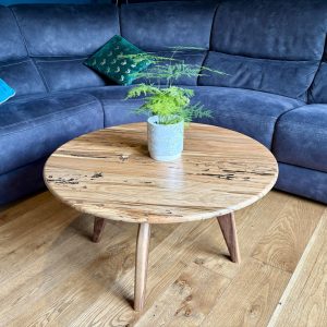 Spalted Beech & Walnut Round Coffee Table